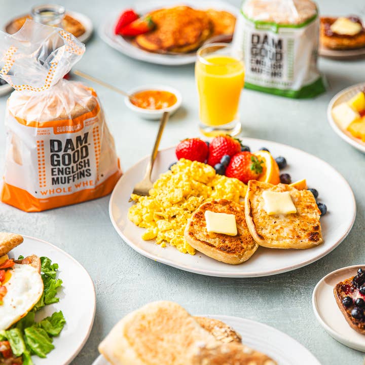 Dam GoodĀ® English Muffins - Wholesale Bread/Tortilla - 'Whole Wheat' Sourdough English Muffins3