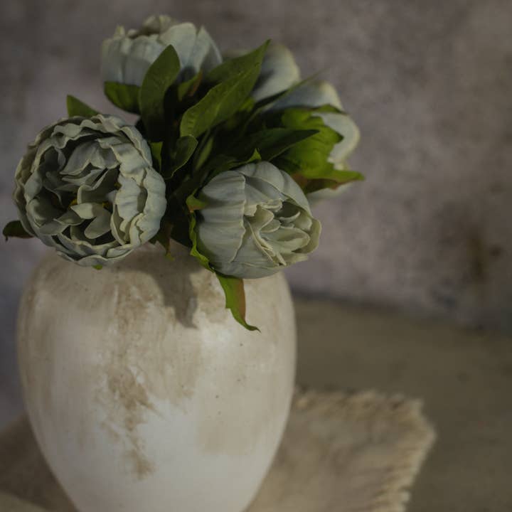Ragon House - Wholesale Artificial Flowers - DUSTY BLUE PEONY BUNDLE