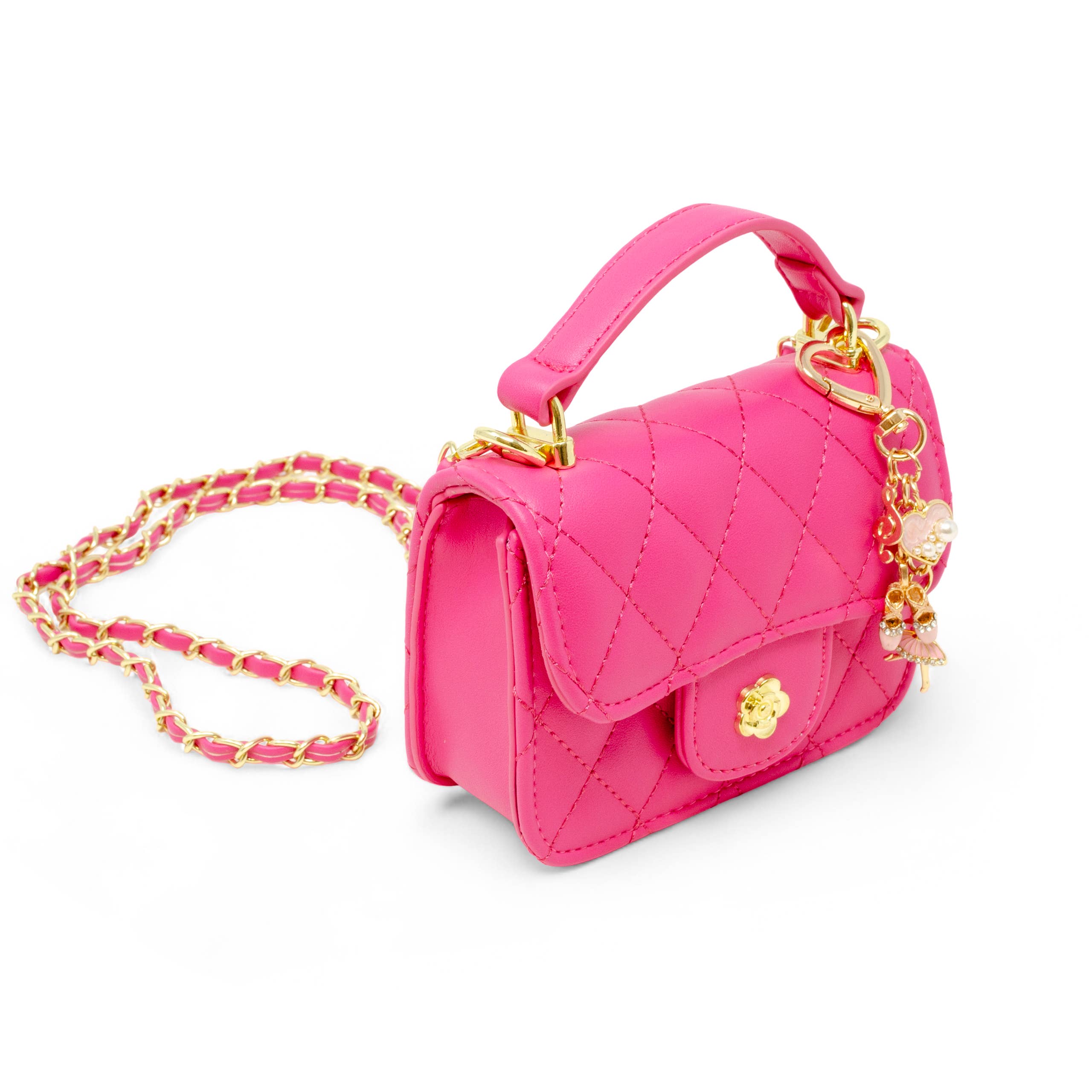 Tiny Treats and ZOMI GEMS - Wholesale Crossbody bag – kids - Tiny Quilted Ballet Charm Handbag9