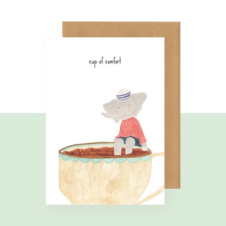 Postkarte - Tasse Trost für den Großhandel von Studio Bertha