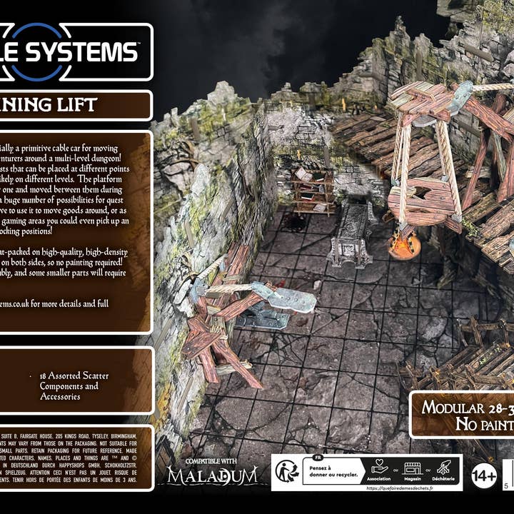 QMDirect - Wholesale Board Game - Battle Systems: Fantasy Dungeon - Mining Lift1
