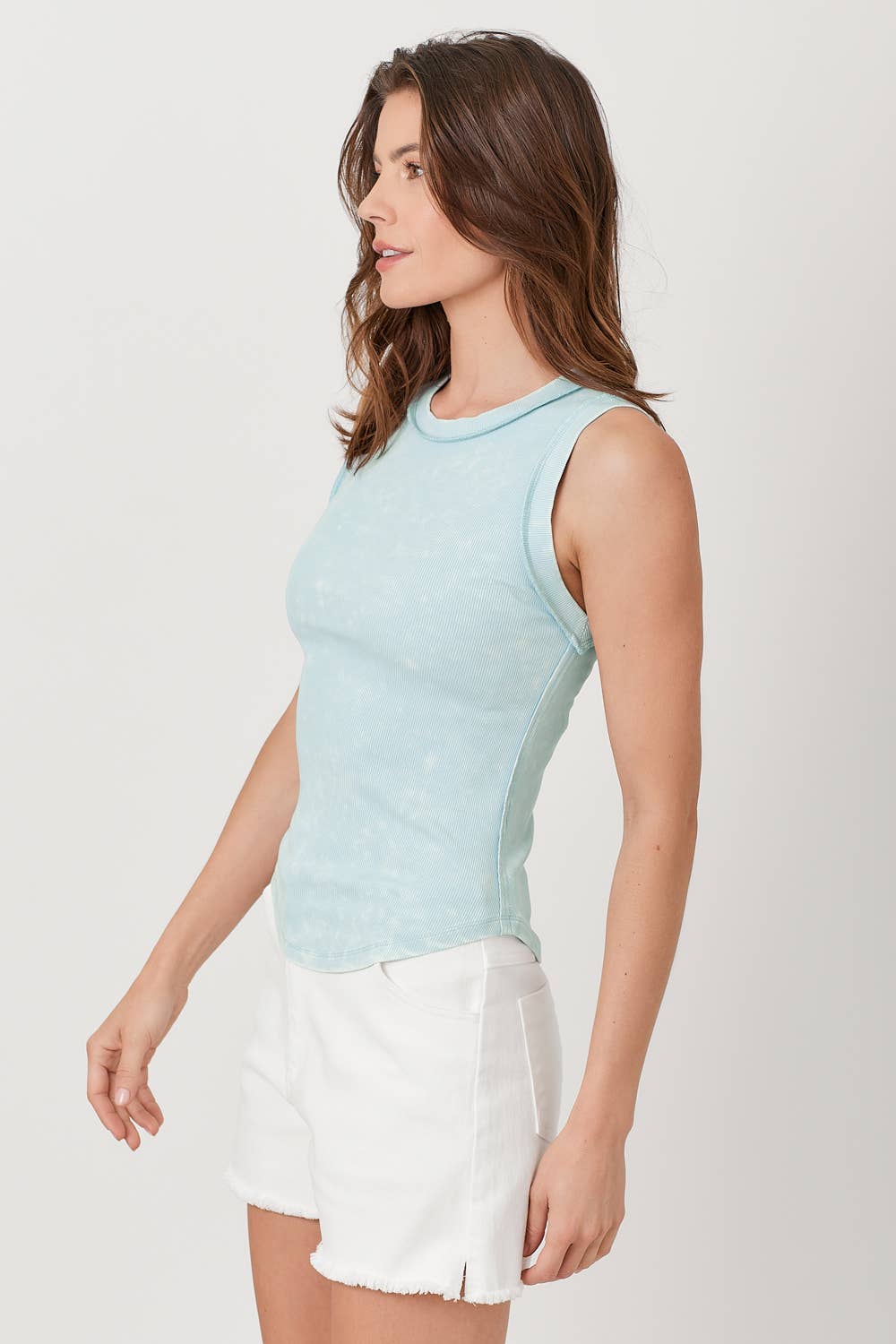 Mystree - Wholesale Tank Top - Women's - 60556 Exposed Seaming Ribbed Tank37