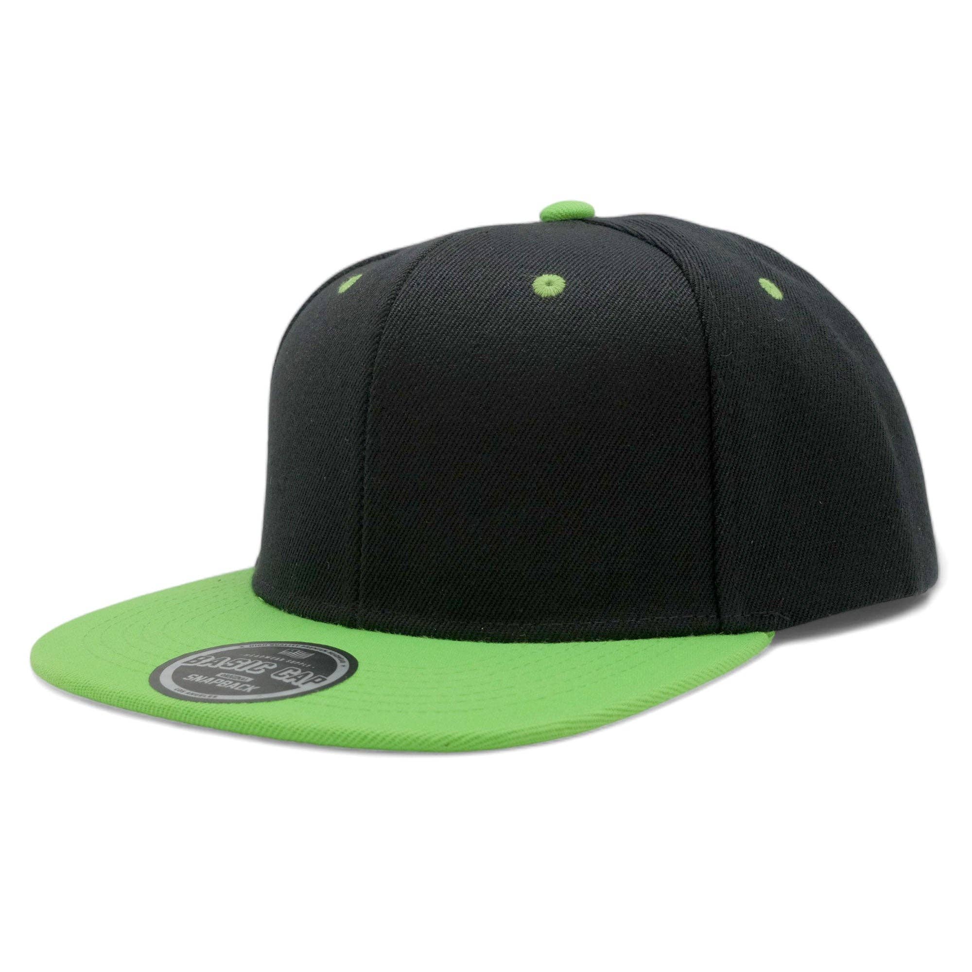 Eon Company Group, Inc - Wholesale Baseball Cap - Unisex - Blank Solid Two Tone Color Snapback Caps5