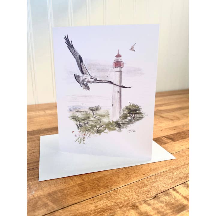 Osprey at Cape May Notecard Set for wholesale by Jack Hobe Nature Art