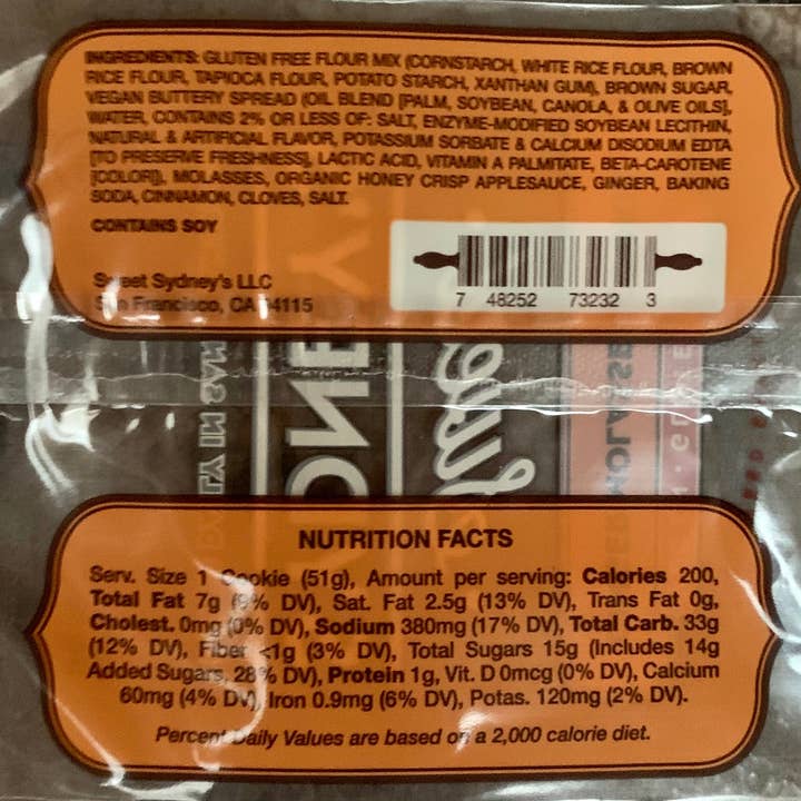 Sweet Sydney's - Wholesale Cookie - Too Good Vegan/Gluten Free Cookies - Variety 15 Pack5