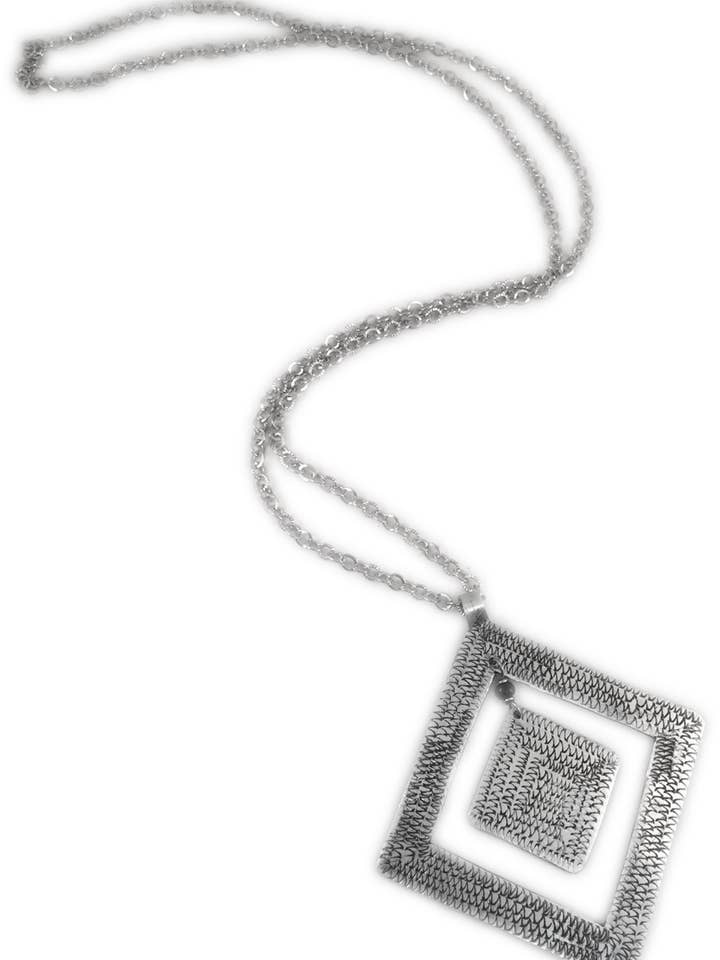 Lång Stor Diamond Charm Halsband för wholesale av Maisha