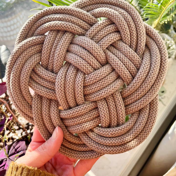 Make My Day Design - Wholesale Onderzetter - Kleurrijke touwonderzetter, Hot Plat Pad, Coastal Thump-mat10