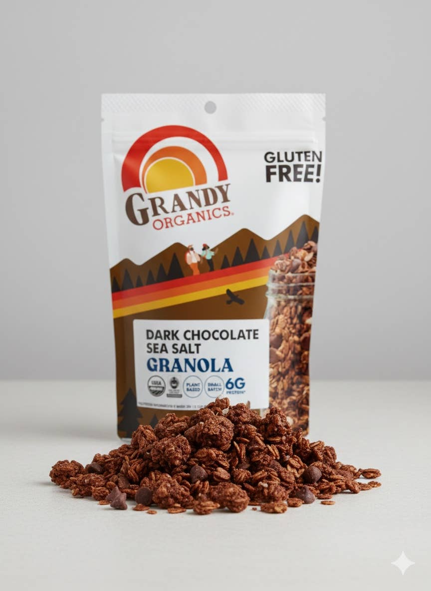 Grandy Organics – Großhandel Granola – Dunkles Schokoladen-Meersalz-Müsli