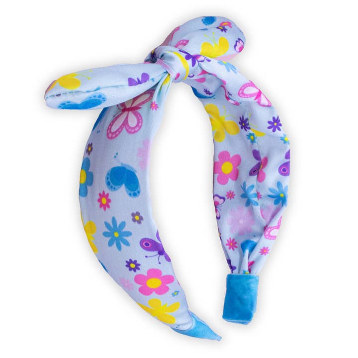 Frog Sac - Wholesale Fashion Headband - Kids - Silky Knotted Rabbit Ear Bow Headband