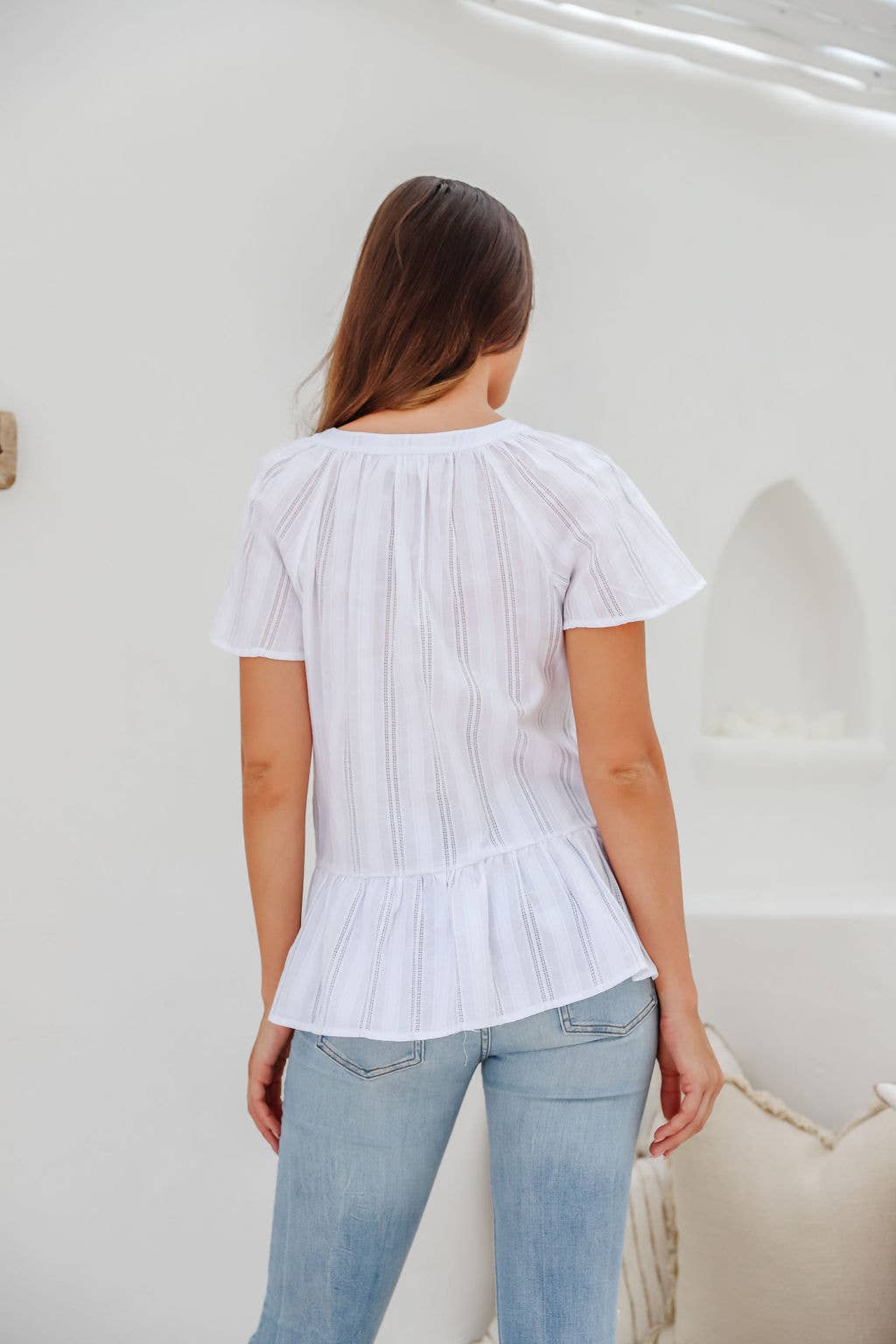 Sanctum The Label - Wholesale Blouse - Women's - LX1060 WHITE TOP1