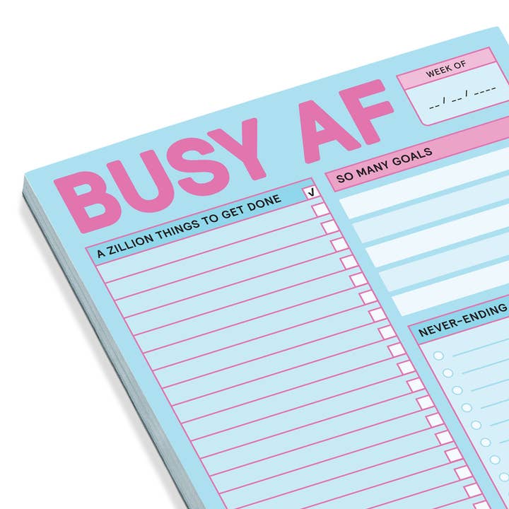Knock Knock - Wholesale Notepad - Busy AF Pad