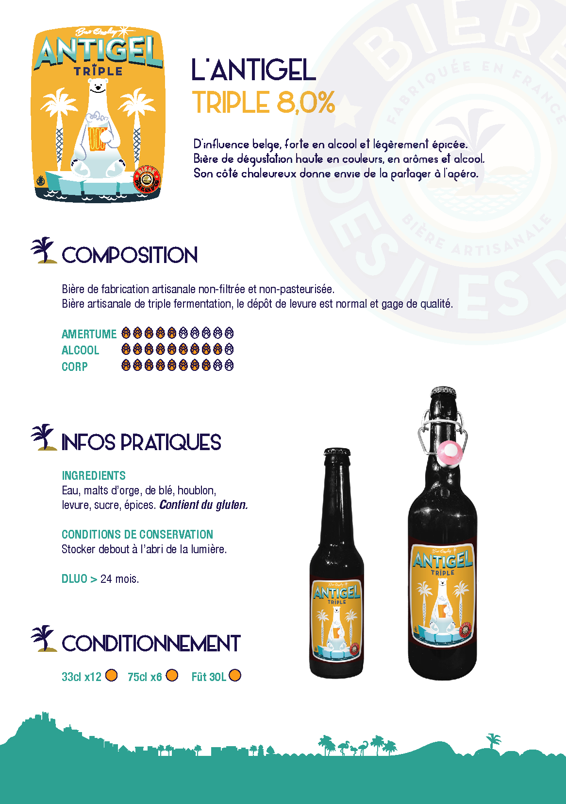 LA BIERE DES ILES D'OR - Wholesale Beer - Triple antifreeze 75cl1