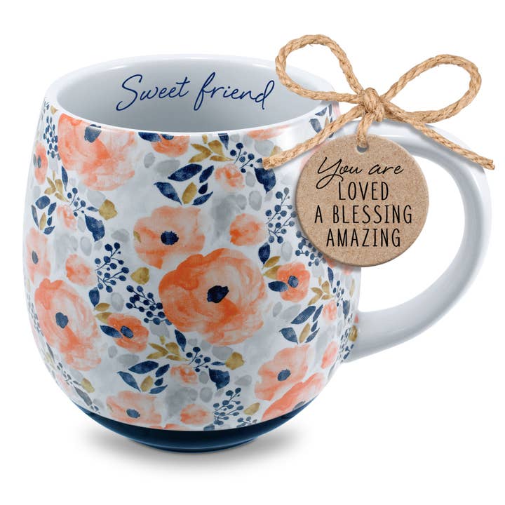 LCP Coffee Mug Watercolors Sweet Friend 18Oz for wholesale by Cottage Garden