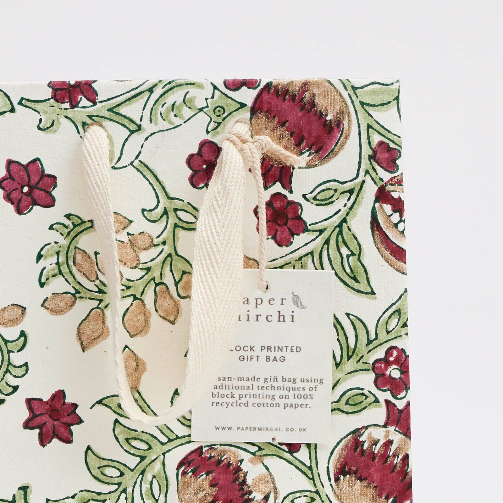 Paper Mirchi – wholesale Presentpåse – Handtryckta presentpåsar i små storlekar - Körsbär3