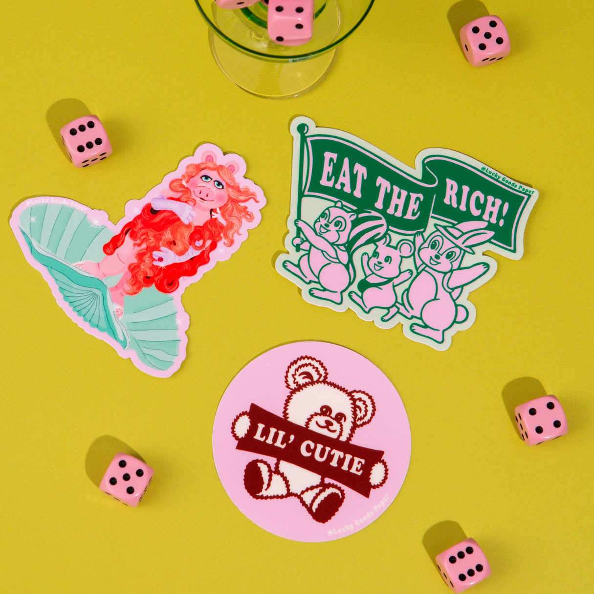 Lucky Goods Paper - Wholesale Phone & Laptop Stickers - Eat the Rich – Matte Vinyl Sticker5