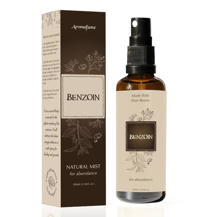 Aromafume - Wholesale Aromatherapy Mist - Benzoin Mist | Resin Room Freshener Spray