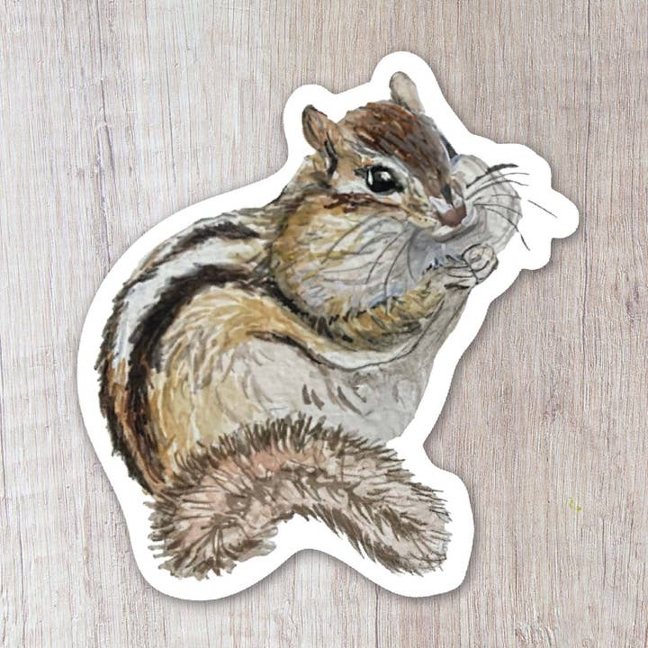 Chipmunk Sticker for wholesale by Brush & Bark