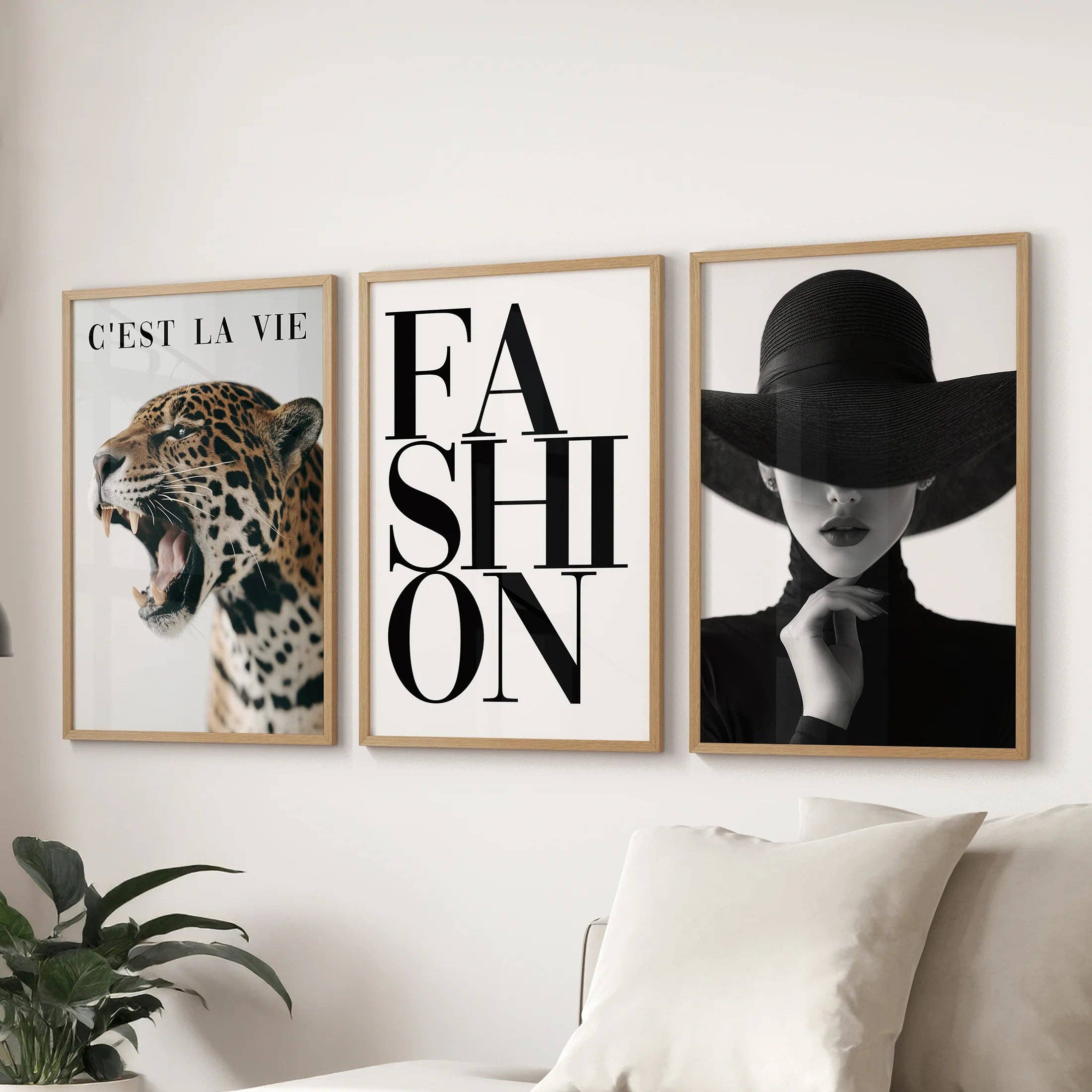 PrintSets.com - Wholesale Gallery Wall Set - Modern Fashion Wall Art. Leopard Print Aesthetic4