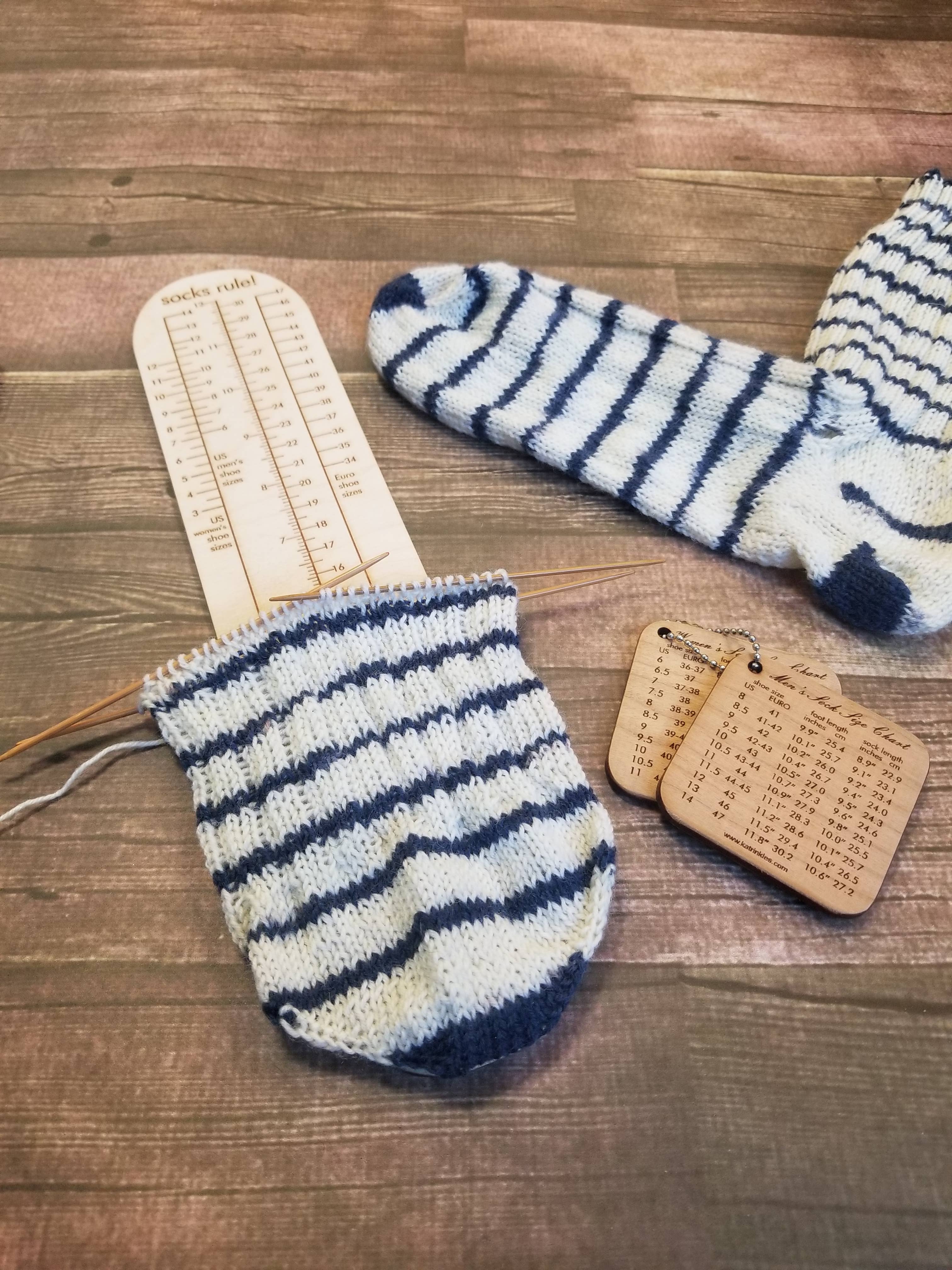 Katrinkles - Wholesale Knitting/Crochet Supplies - Socks Rule! - Ruler for Measuring Adult Socks2