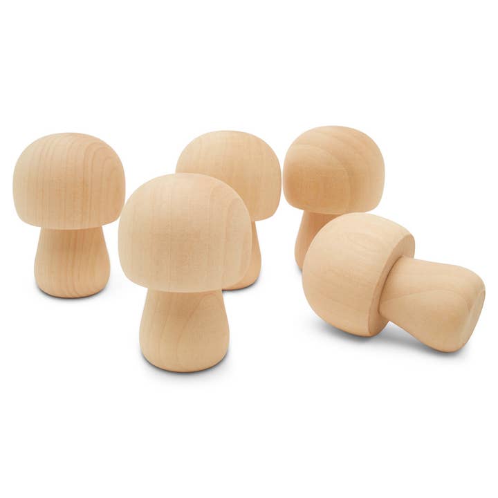 Woodpeckers Crafts - Wholesale Craft Supplies - Unfinished Mushroom, 2¾”