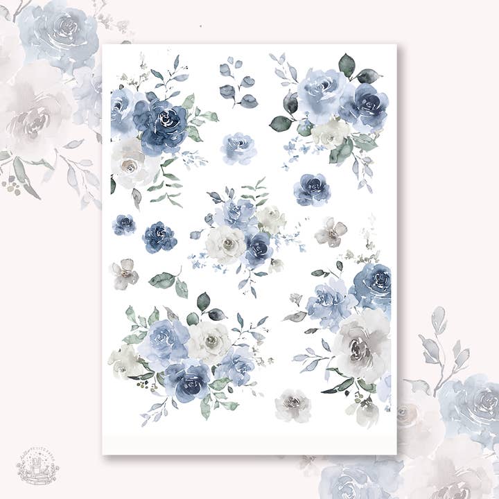 Estação Alegre - Autocolantes Grandes de Decoração Floral por atacado de Hello Petite Paper