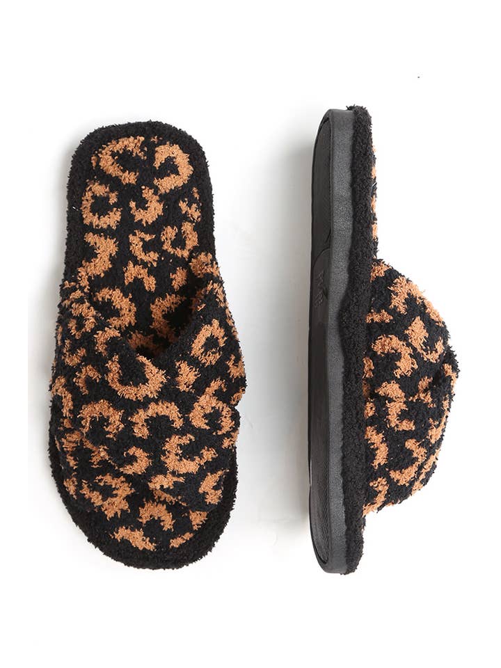 Hana - Wholesale Slippers - Women's - Leopard criss-cross slippers13