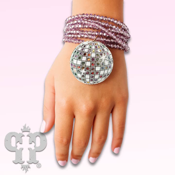 Pink Panache Brands - Wholesale Charm/Dangle Bracelet - Disco ball charm bracelet5
