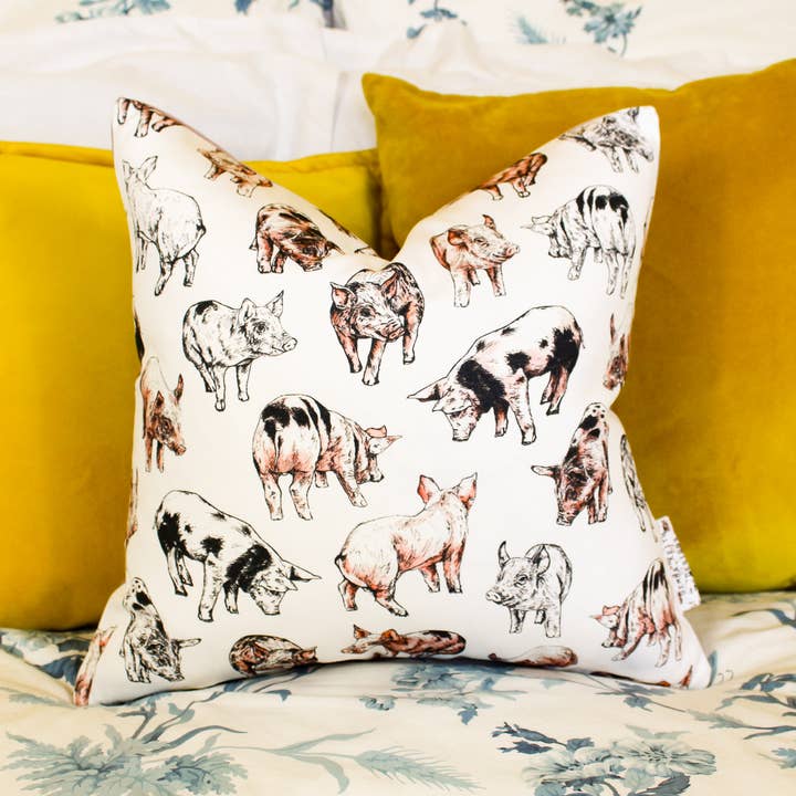Cojín lechones para venta al por mayor de Gemma Keith Designs