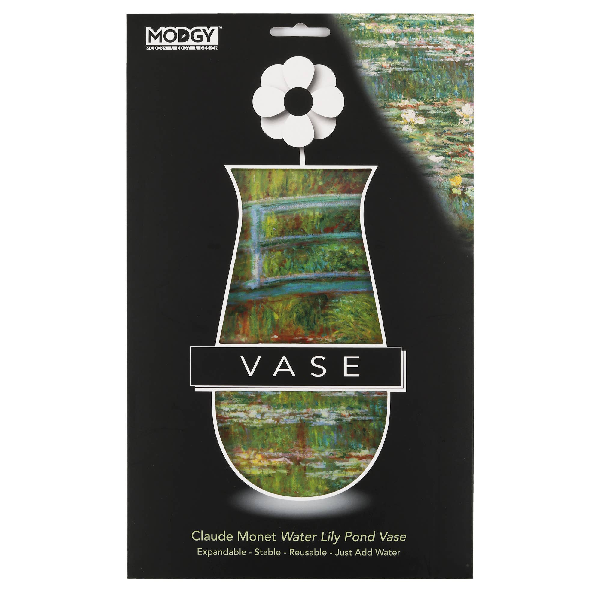 Modgy - Wholesale Vase - Modgy Expandable Vase - Monet Water Lily Pond4