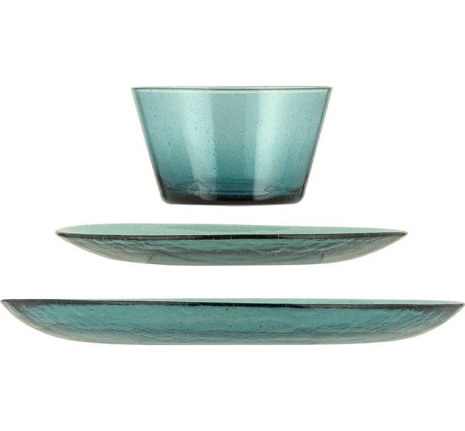 BRITISH COLOUR STANDARD – wholesale Dinner plate – Mineral Blue Handmade Small Plate4