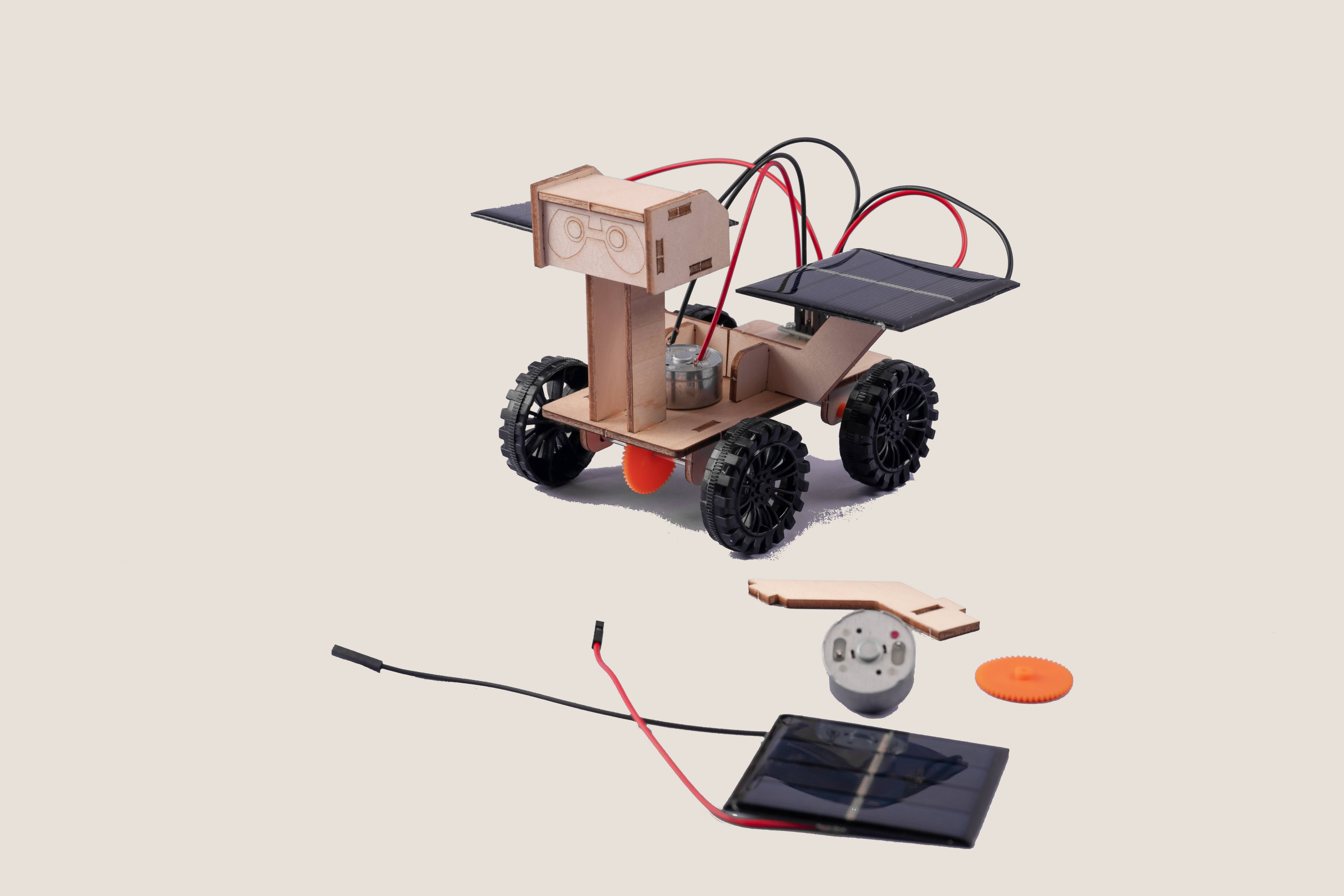 Kitsville - Venta al por mayor Kit de manualidades - Niños - Kit de bricolaje para Mars Exploration Rover alimentado con energía solar, juguete STEM2