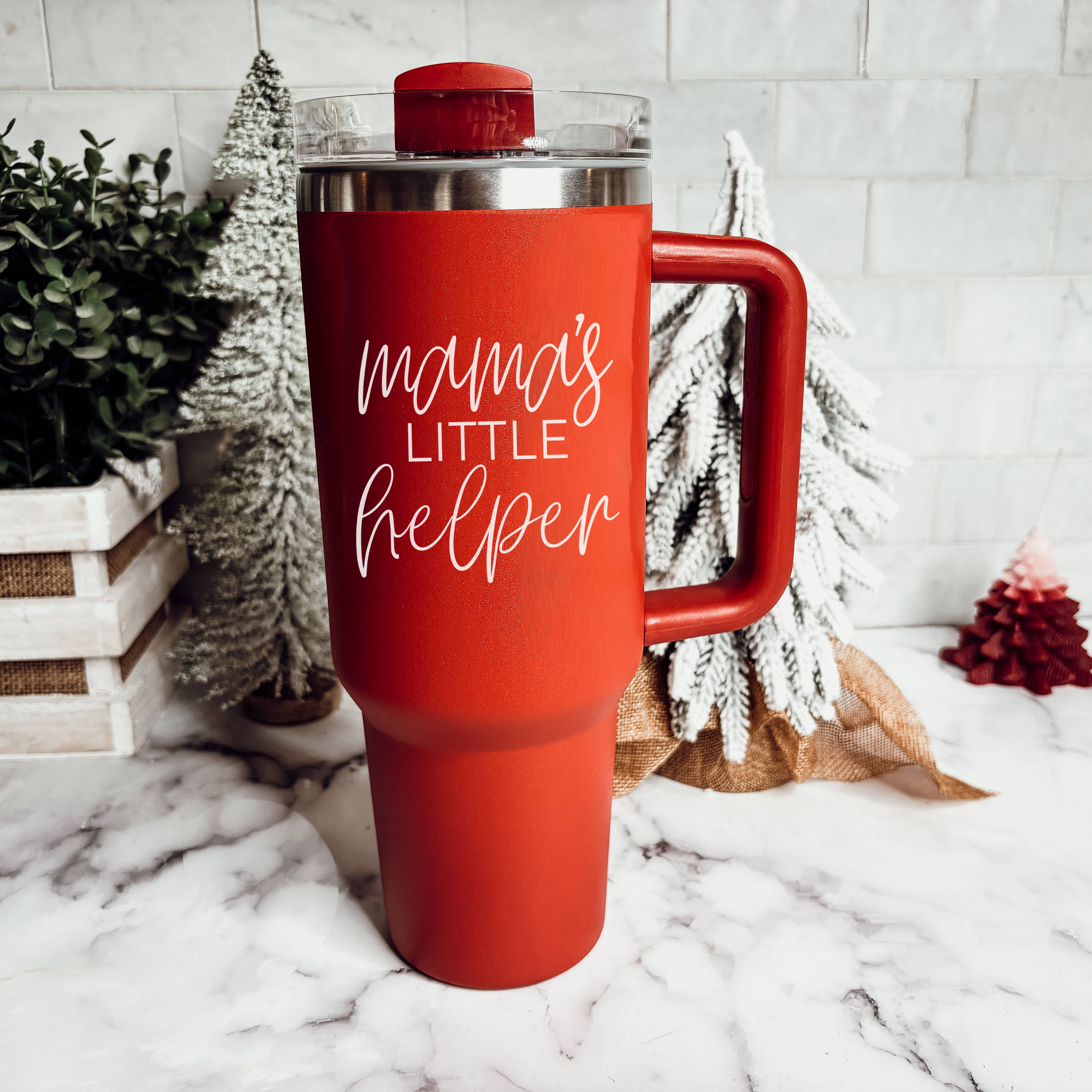 Gia Roma - Wholesale Insulated Mug/Tumbler - Funny Christmas Coffee Mugs, Red Holiday Tumblers With Straw43