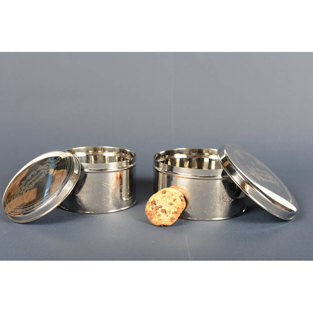 AULICA – Engroshandel Kagedåse – AULICA rund sølvkagedåse 17x17x9 cm1