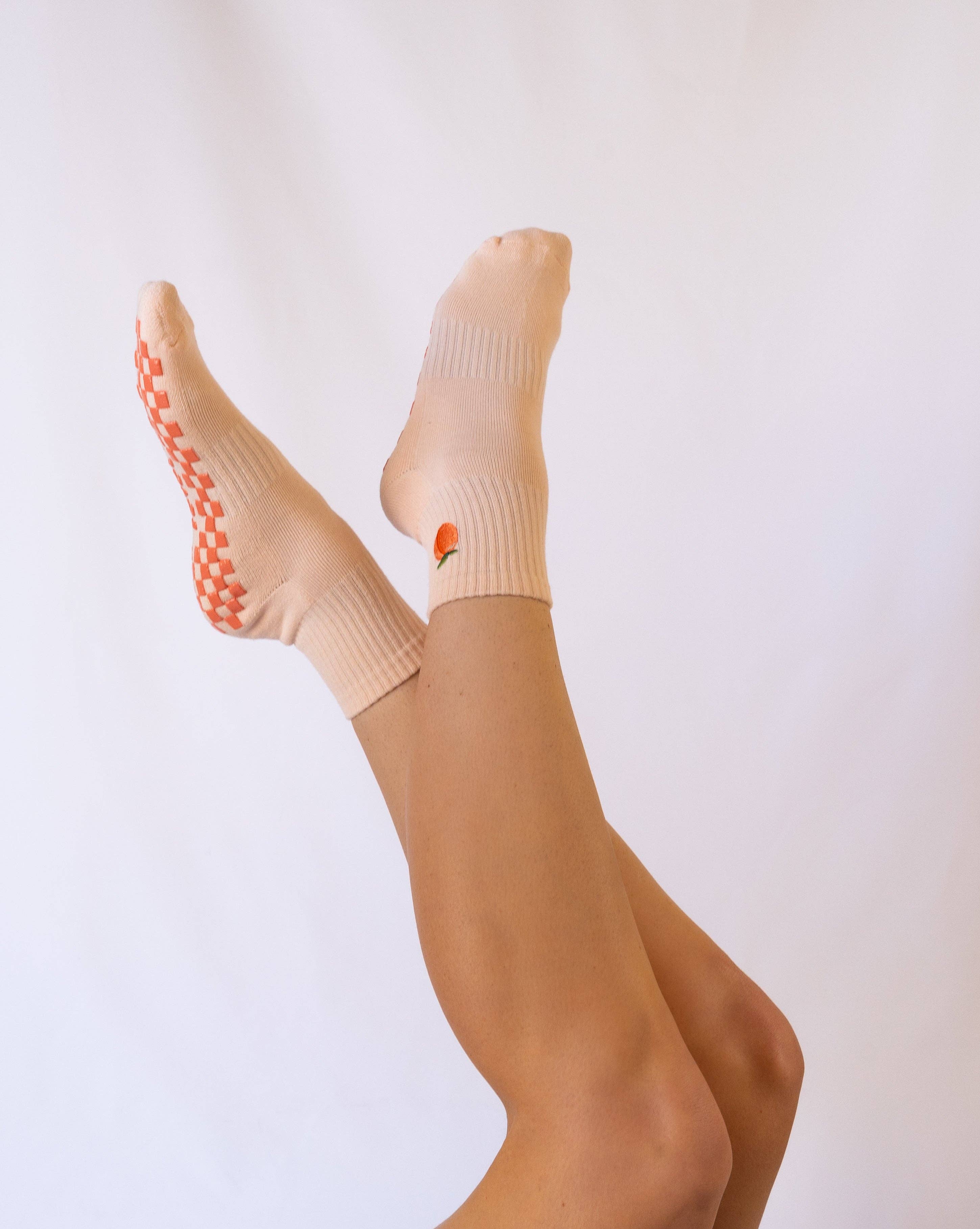 Revel Athletic - Wholesale Socks - Unisex - The Peachy Grip Sock1