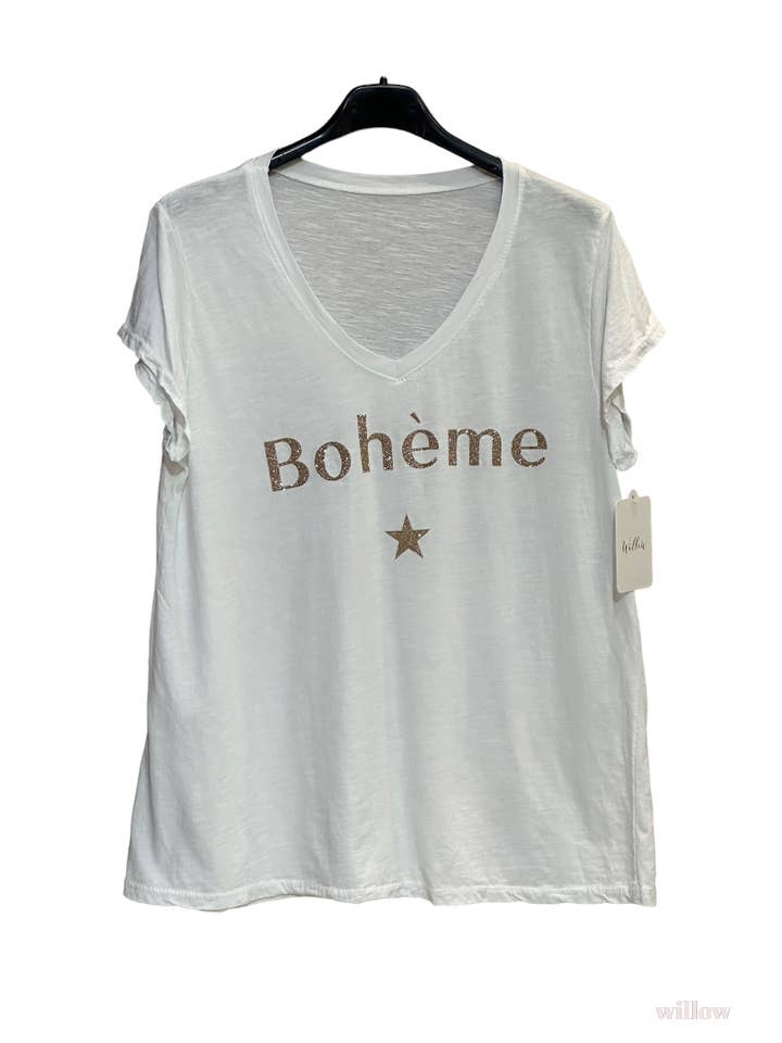 Moonsun - Wholesale Screen Printed T-Shirt - Women's - Bohemian T-shirt2