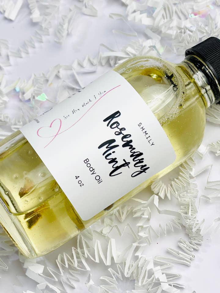 BODY OIL - ROSEMARY + MINT for wholesale by S.H.M.I.L.Y. SOAP