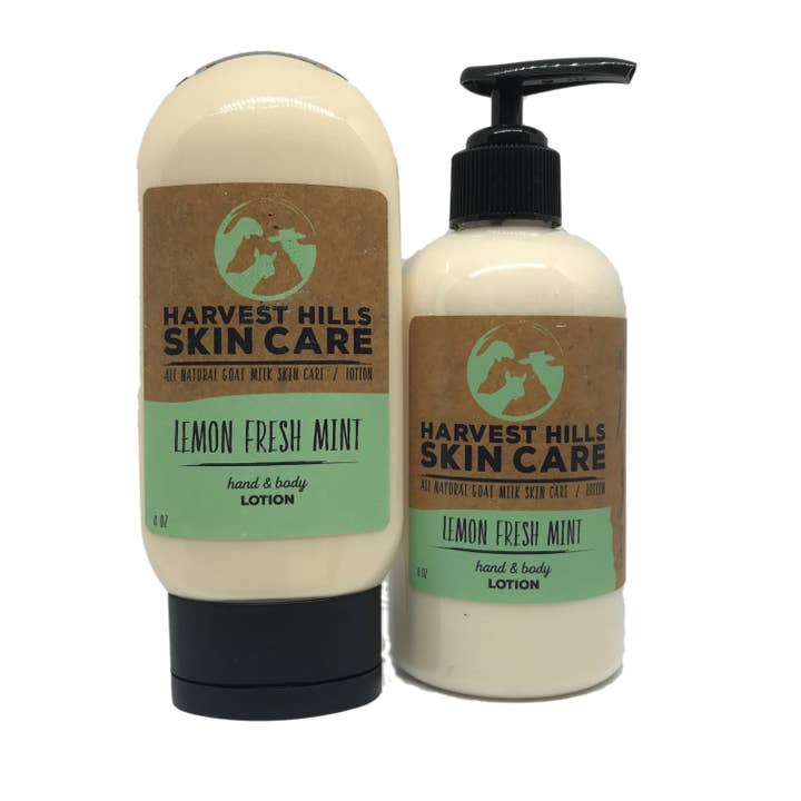Citron Frisk Mint Hand og bodylotion for engroshandel hos Harvest Hills Skin Care, LLC