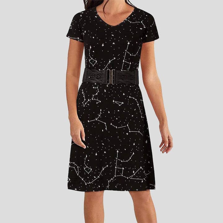 Constellations Glow-in-the-Dark Katherine Dress for wholesale by Svaha USA