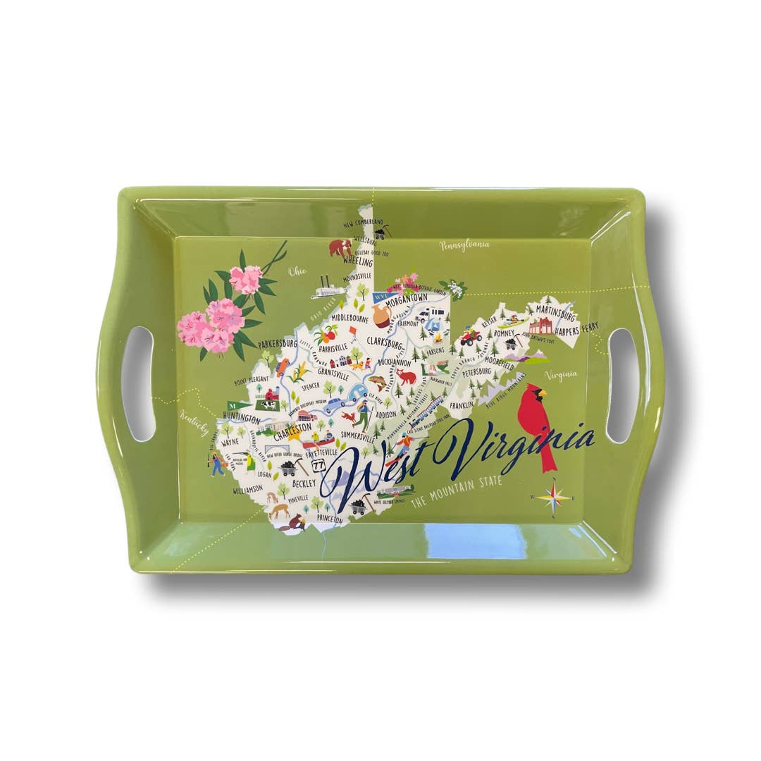 Galleyware - Wholesale Serving Tray - West Virginia 2-Handle Tray