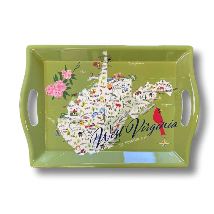Galleyware - Wholesale Serving Tray - West Virginia 2-Handle Tray0