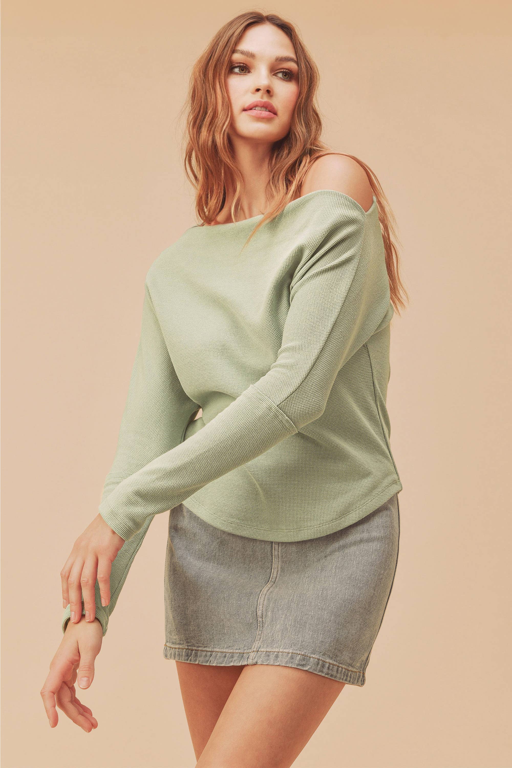 AEMI + CO – wholesale Stickad topp - Dam – 8114BN Lula Termisk topp 119