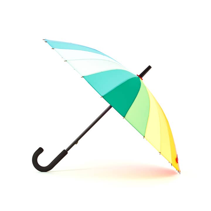 Multicolour Everyday Rainbow Umbrella standard size 88cm Diameter for wholesale on Faire