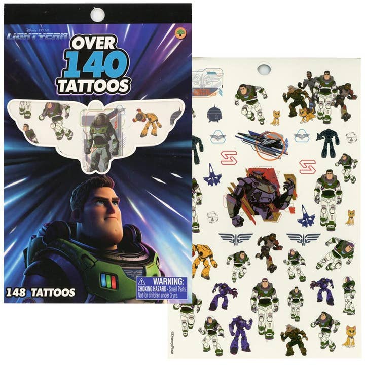 Buzz Lightyear 4 Sheet Tattoo Book for wholesale by Deluxe Import Trading