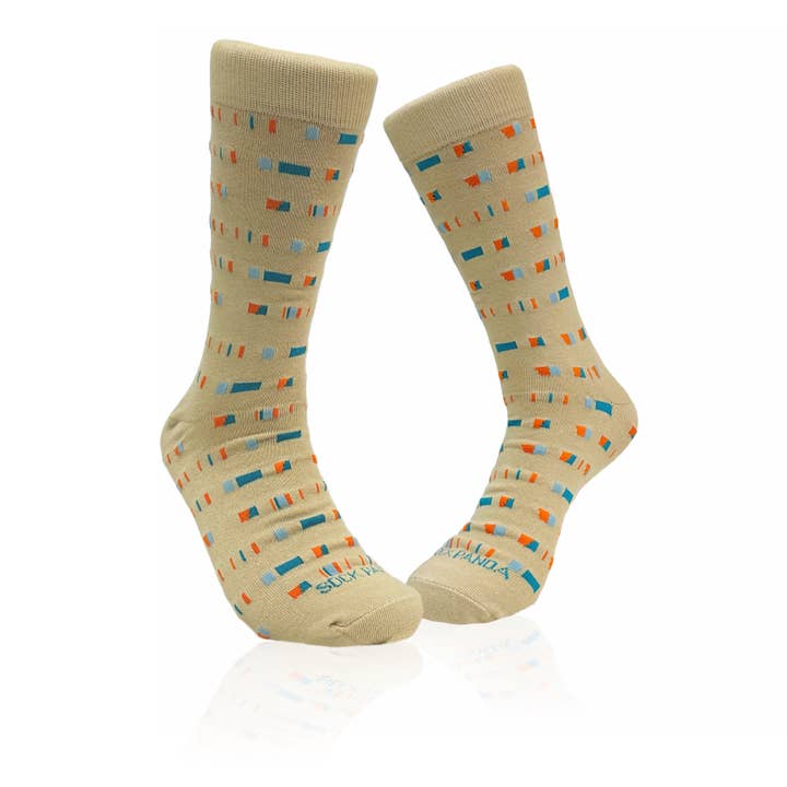 Chaussettes à motif rayé cassé de Sock Panda (Adulte Grand) pour la vente par Sock Panda
