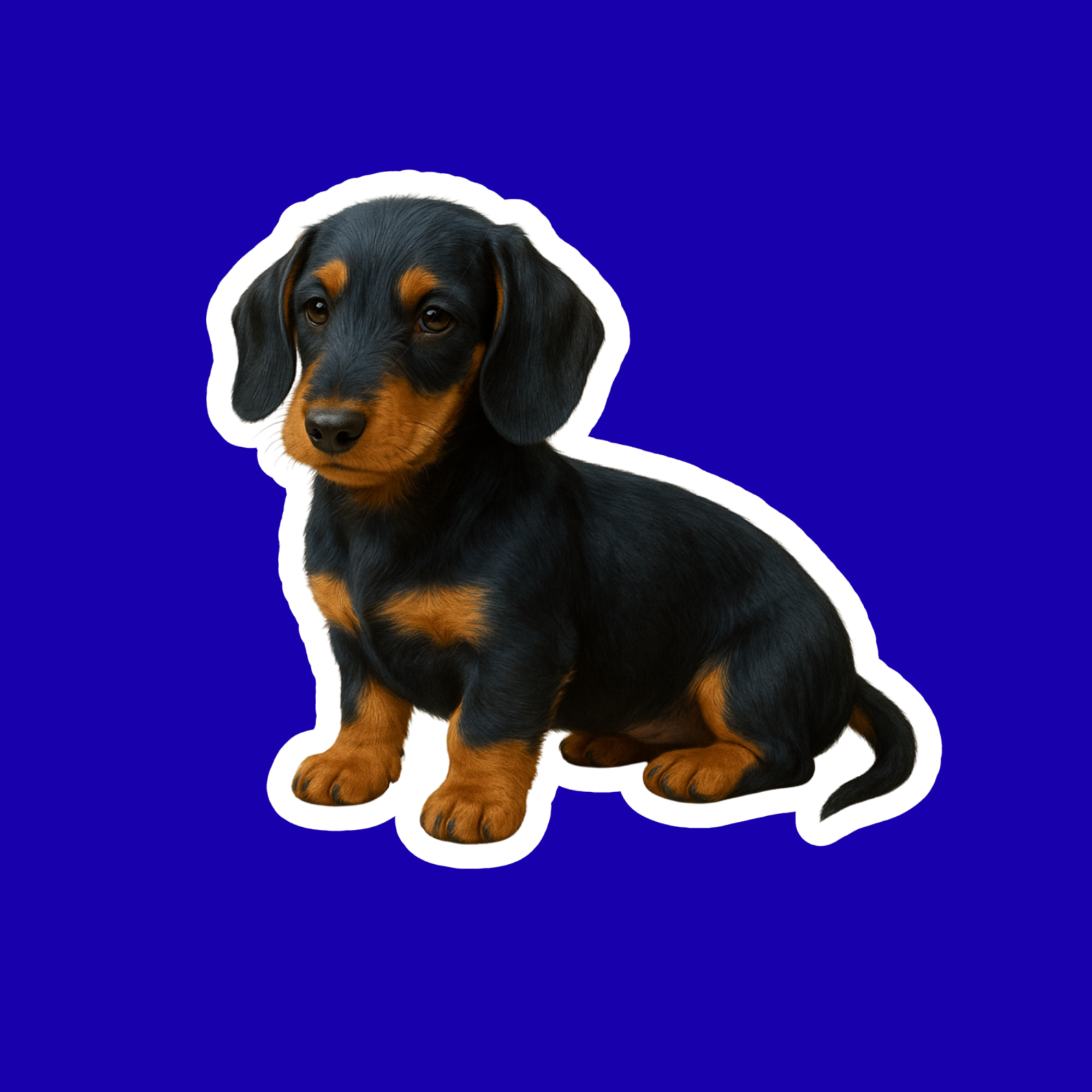 Designs by Mysh - Vente Autocollant - Autocollant Chien Teckel | Autocollant Vinyle Découpé Chien Saucisse Mignon | Autocollant Imperméable pour Ordinateur Portable, Bouteille d'Eau, Journal – Variations de Couleurs Multiples3