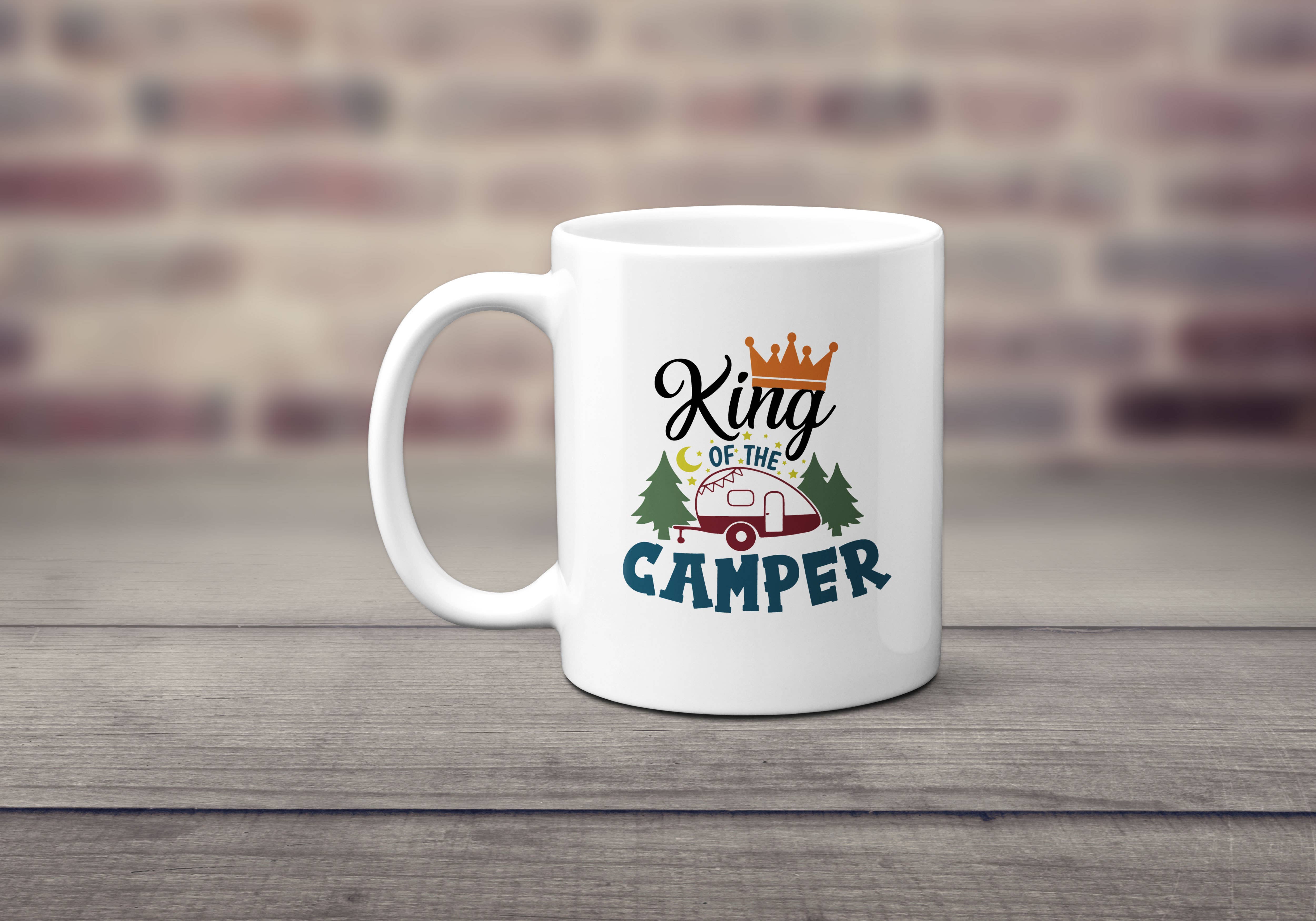 Canary Road - Wholesale Coffee Mug - King of the Camper Mug, RV Camping Coffee Cup, Gifts for Him1