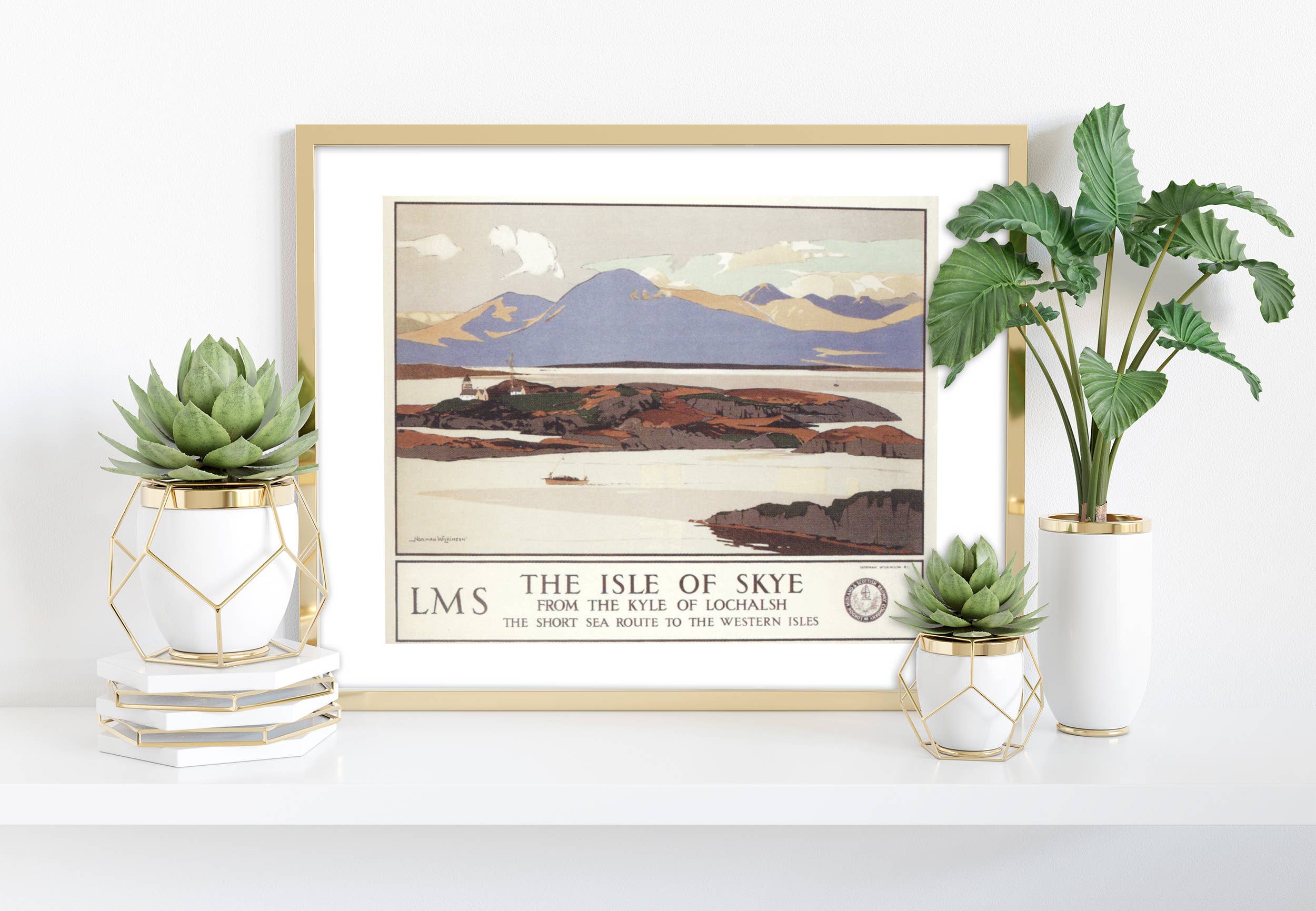 Star Editions - Wholesale Art Print - The Isle Of Skye, From The Kyle Of Lochalsh - Art Print0