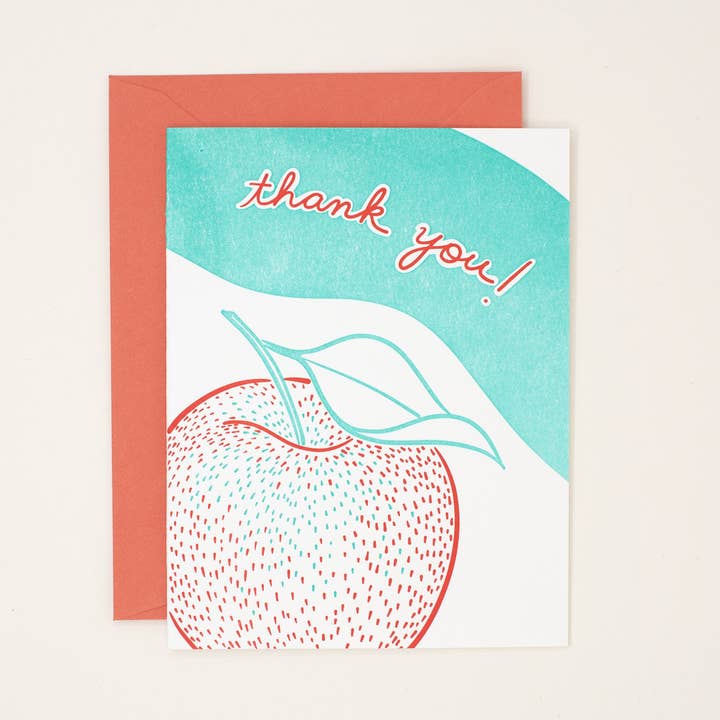 Grusskarte „Danke, Lehrer“, Frühling für den Großhandel von Helen Edna