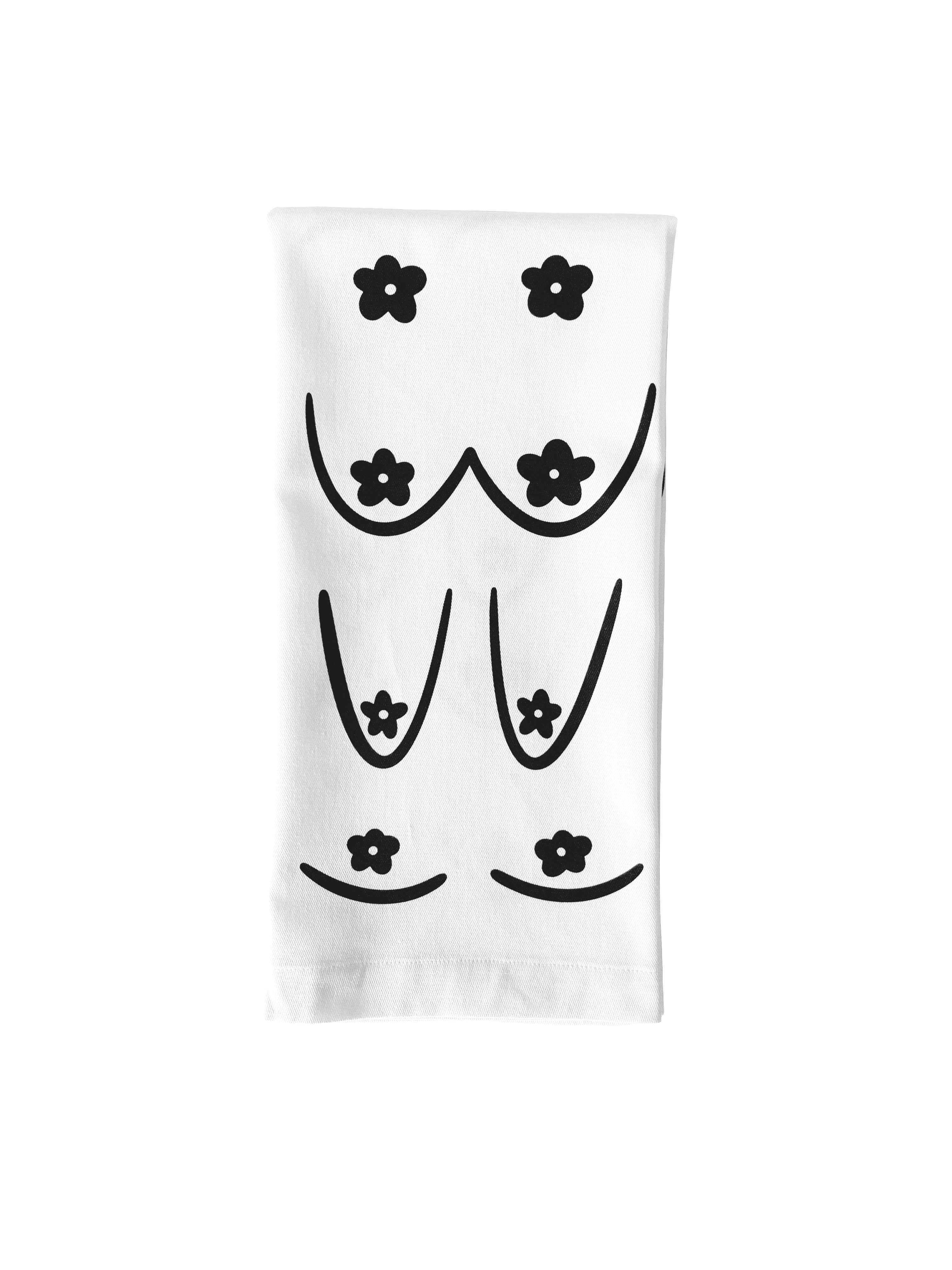 KANDS.CO - Wholesale Tea Towel - Daisy Boob Kitchen Tea Towel2