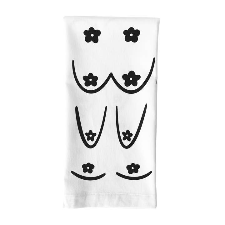 KANDS.CO – wholesale Tea towel – Daisy Boob Kitchen Tea Towel2